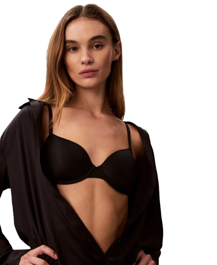 Комплект бюстгальтера и трусов-бикини с мягкой чашкой Calvin Klein, Black — фото 4