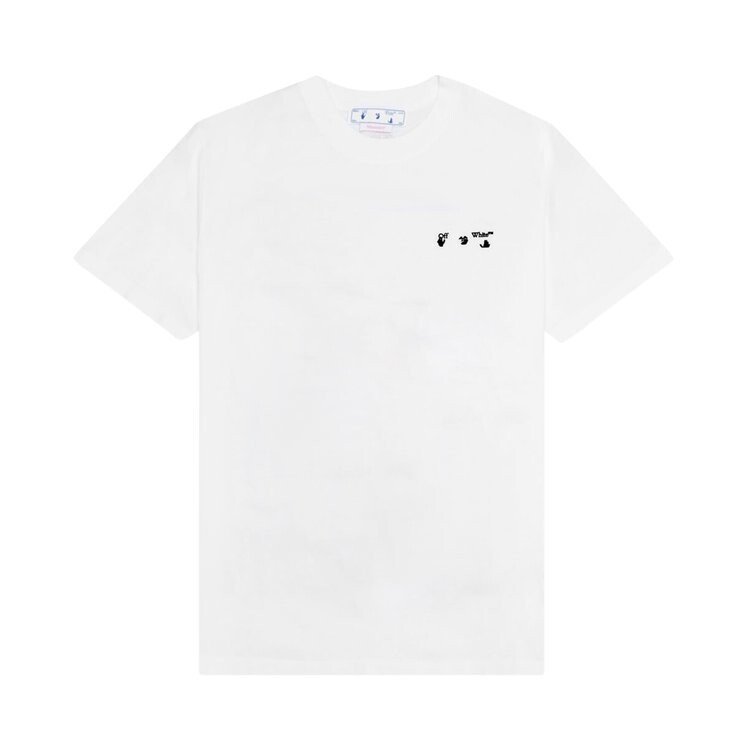 

Футболка Off-White Logo Slim Short-Sleeve Tee 'White/Black', белый