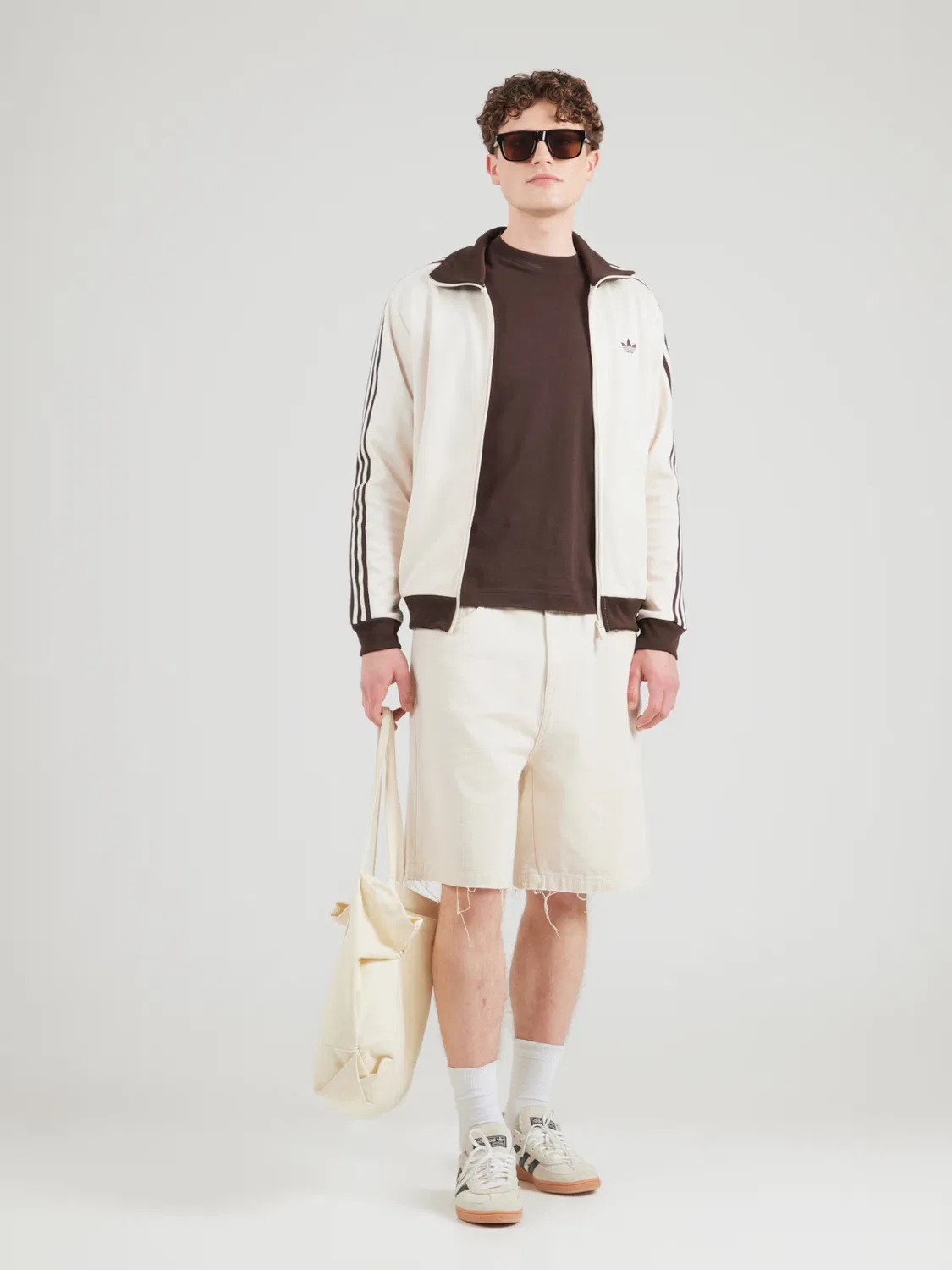 Толстовка на молнии Adidas Originals Classic, белый — фото 2