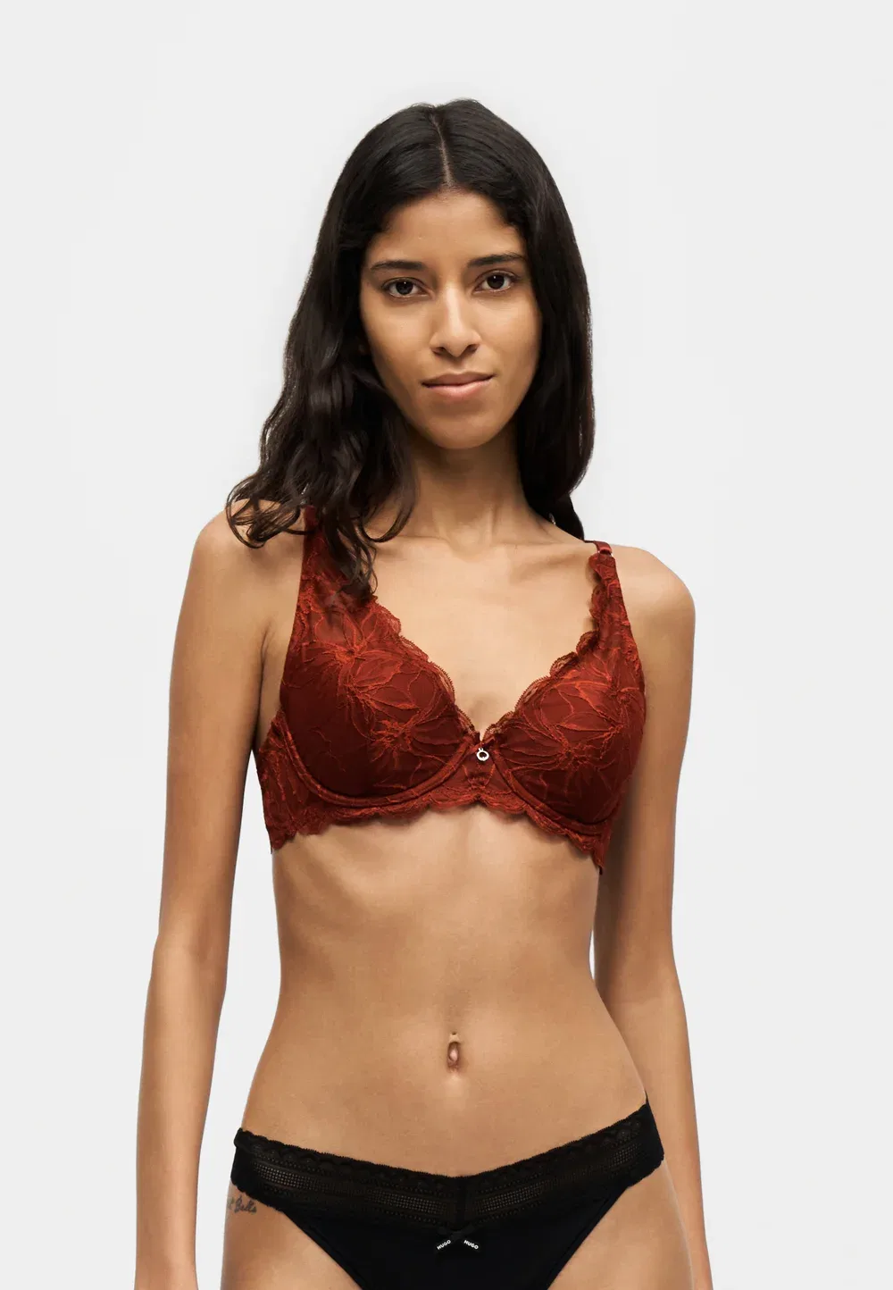 Reggiseno imbottito - бюстгальтер-балконет Emporio Armani, Rhubarb