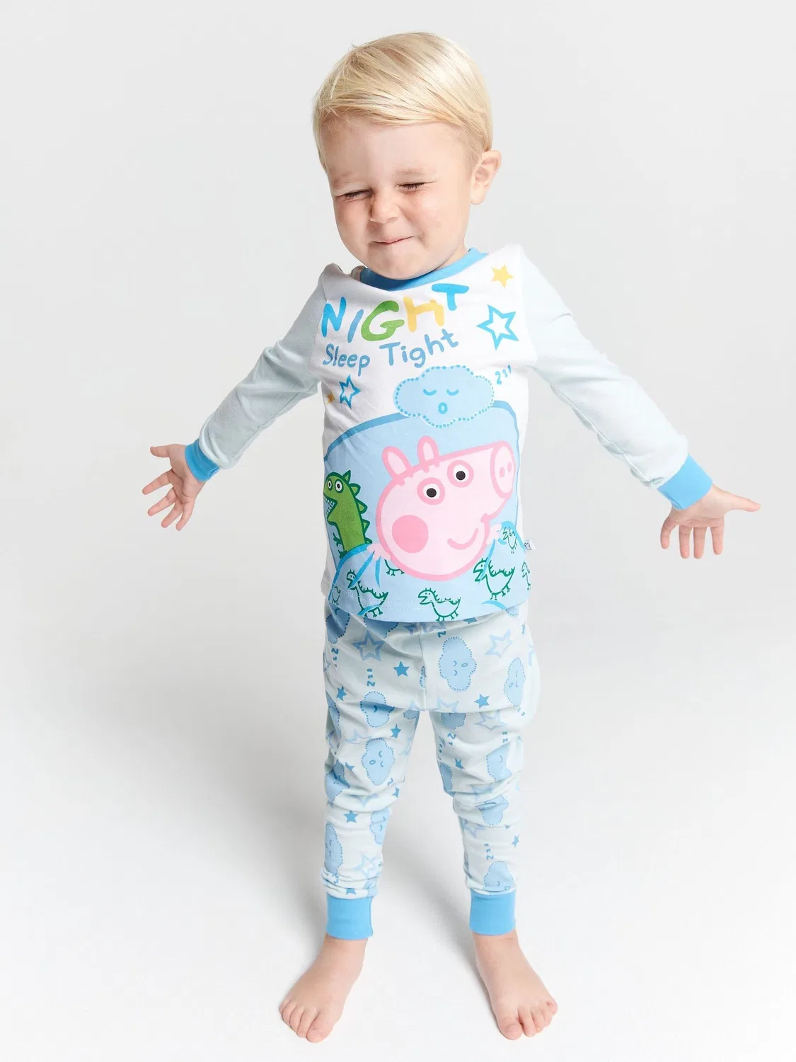 Пижама George Pig Brand Threads, синий — фото 3