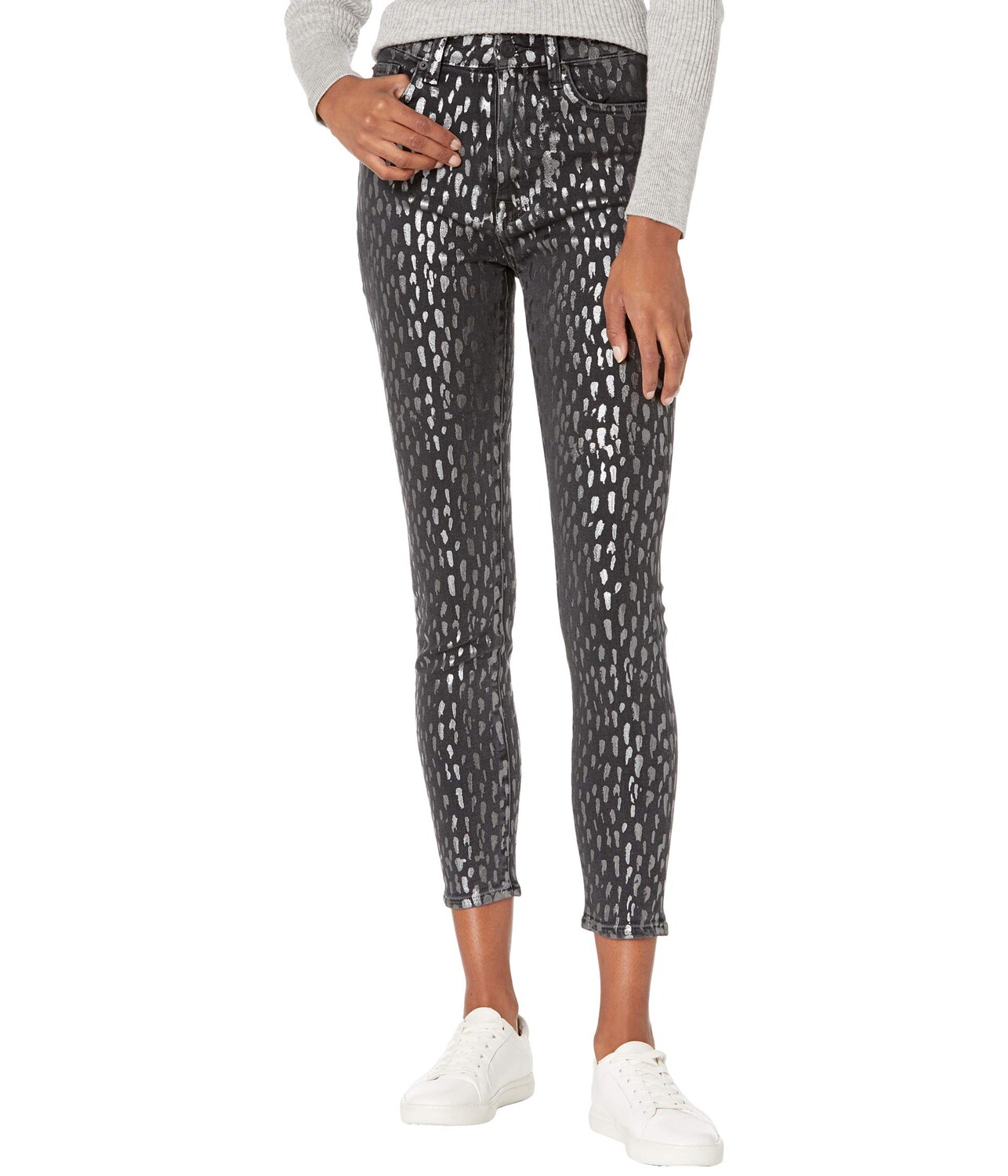 

Джинсы 7 For All Mankind, The High-Waist Skinny in Foil Snow Leopard