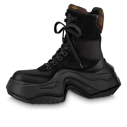 Кроссовки archlight 2.0 platform ankle sneakers 'black with brown monogram' Louis Vuitton, черный