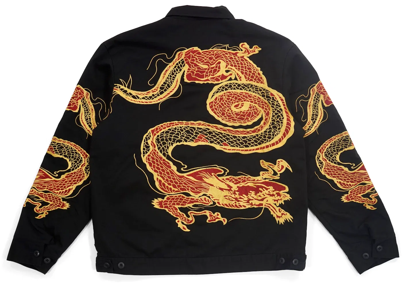 Мужская куртка с принтом Dragon Jacket Supreme, Black — фото 3