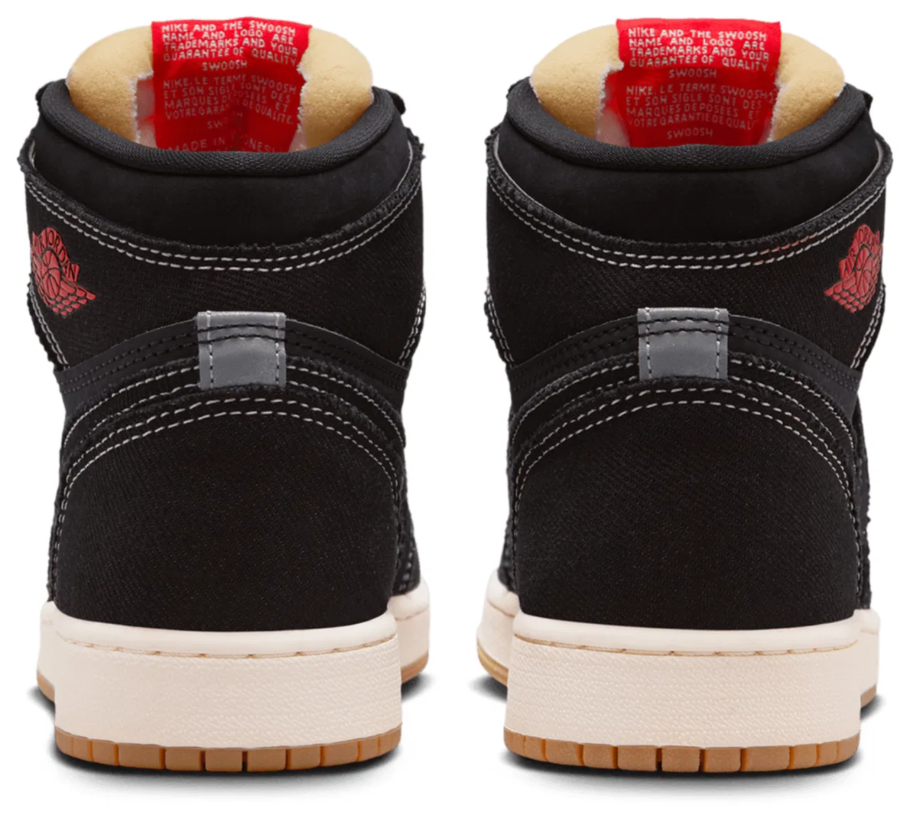 Кроссовки для мальчиков Retro 1 High OG Jordan, цвет Black/Red/White — фото 3