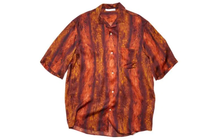 Рубашка с отложным воротником, Acne Studios, Orange