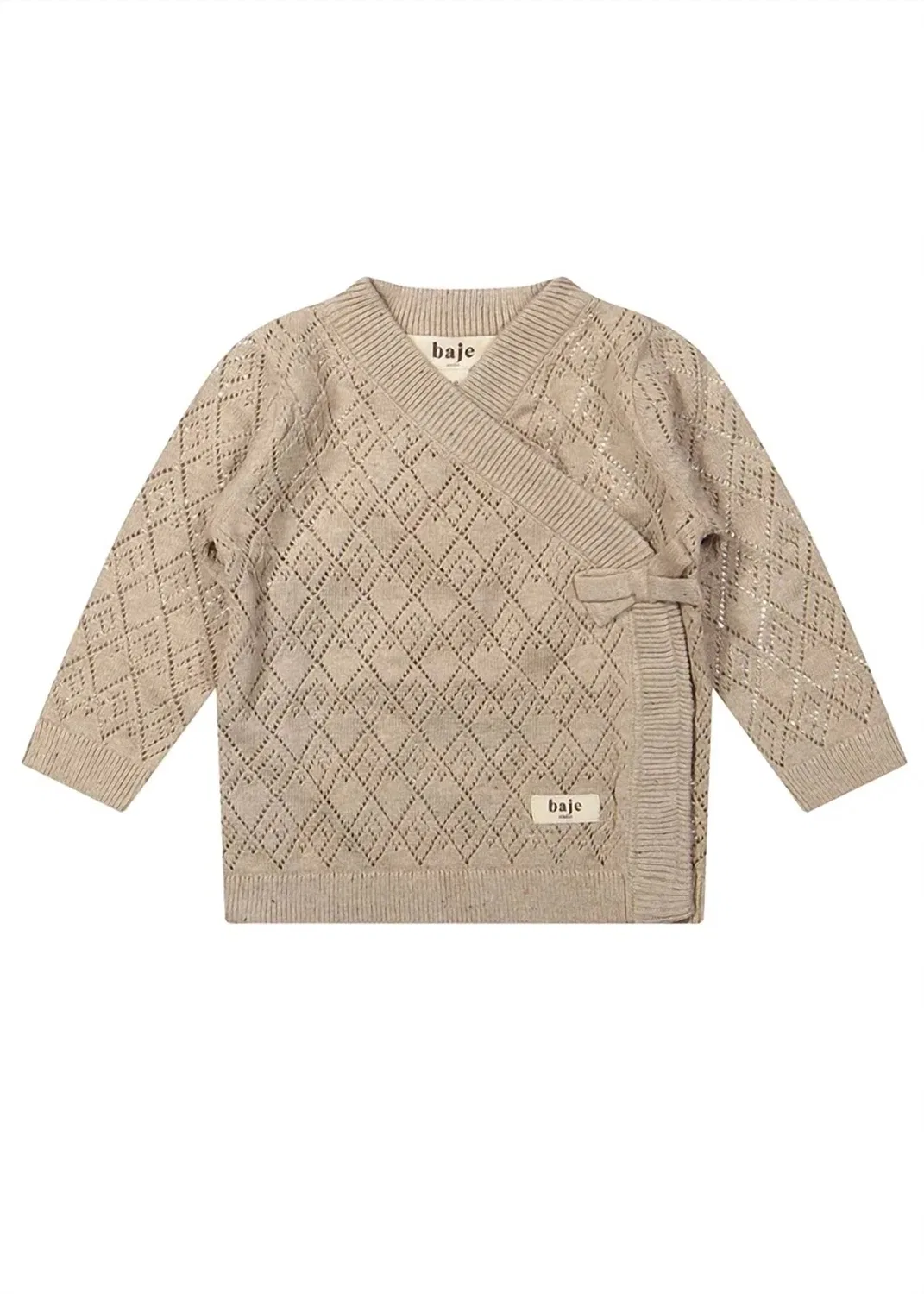 Детский свитер с запахом Maracon Wrap Sweater Baje Studio, Sand Desert