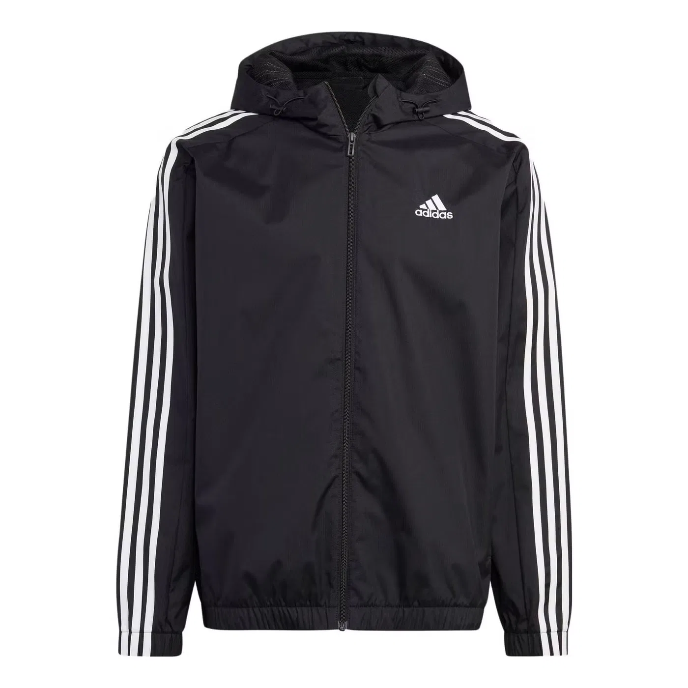 Ветровка с длинным рукавом Essentials 3-Stripes Adidas, черный