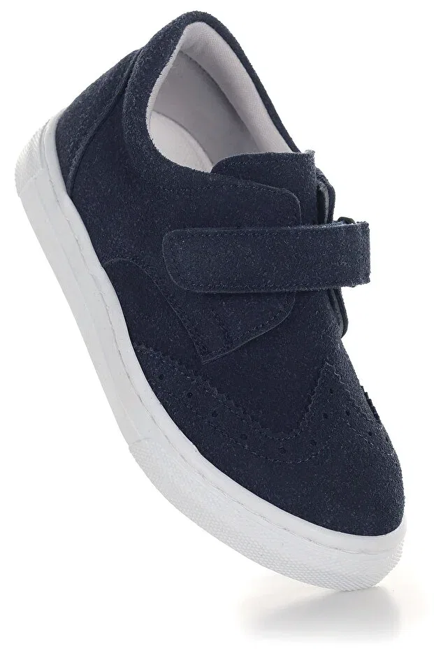 Детские повседневные туфли для мальчиков на липучке Richie Kiko Kids, Navy Blue