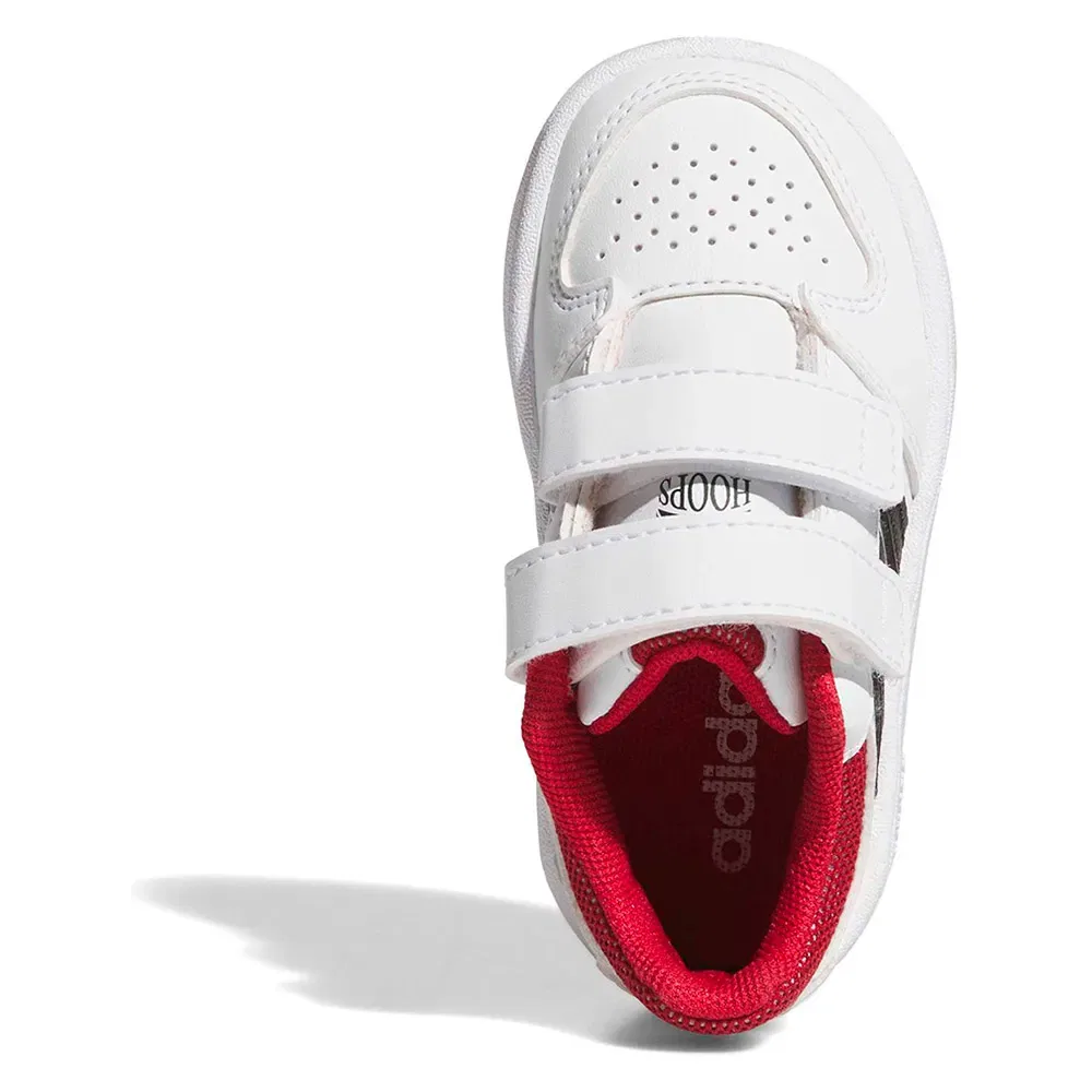 Детские кроссовки для девочек Hoops Classic CF Adidas, White — фото 3