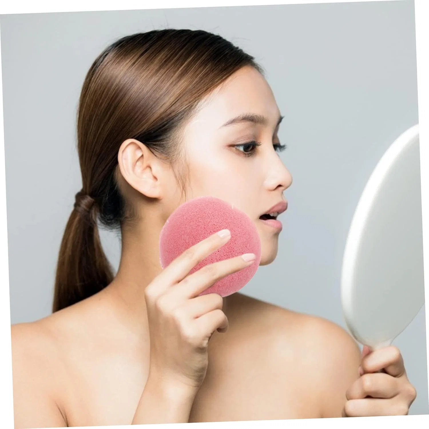 Спонжи для лица Pack of 12 Natural Facial Cleansing Sponges, DEARMAMY, 12 шт, 8x8x4 см, Assorted Colours — фото 4