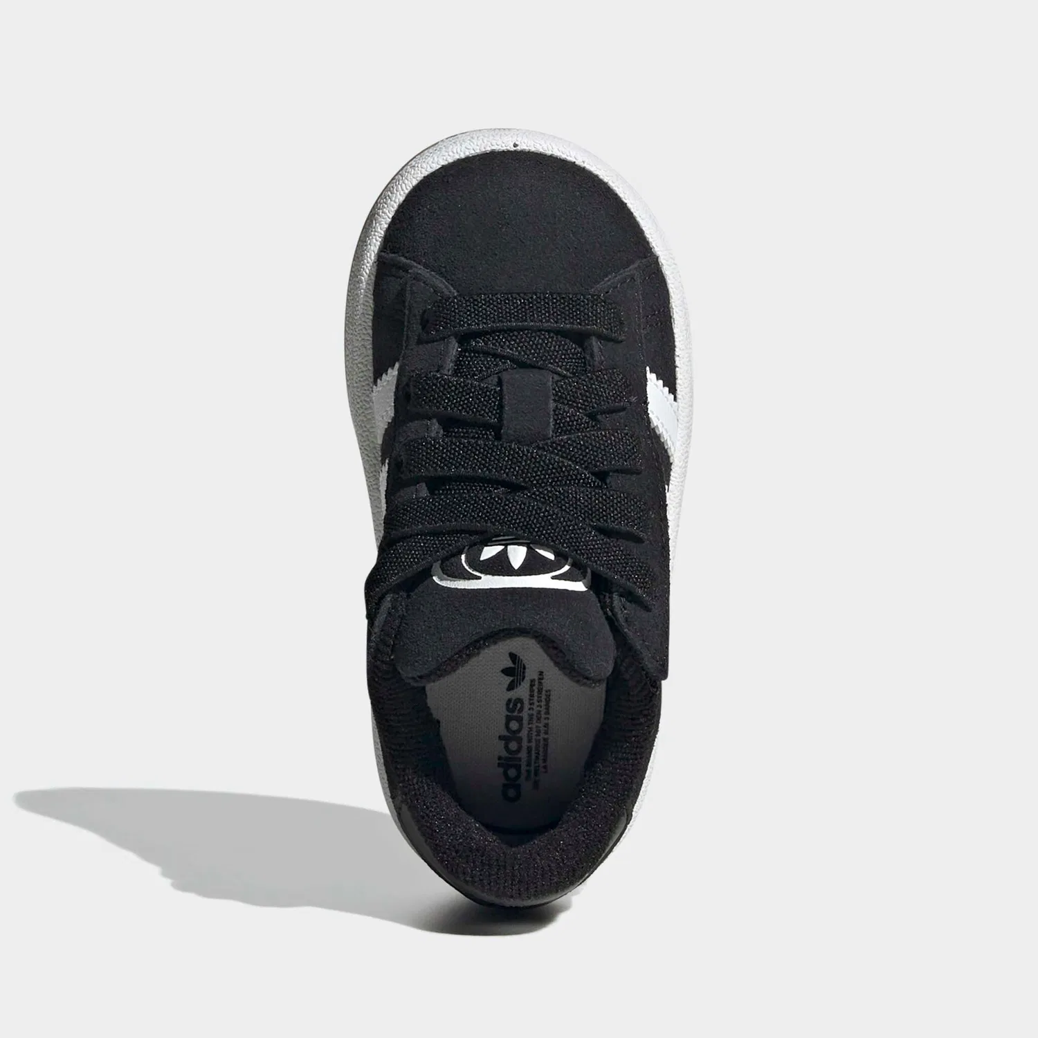 Детские кроссовки с тремя полосками Adidas Originals, Core Black/Ftwr White/Gum 2 — фото 4