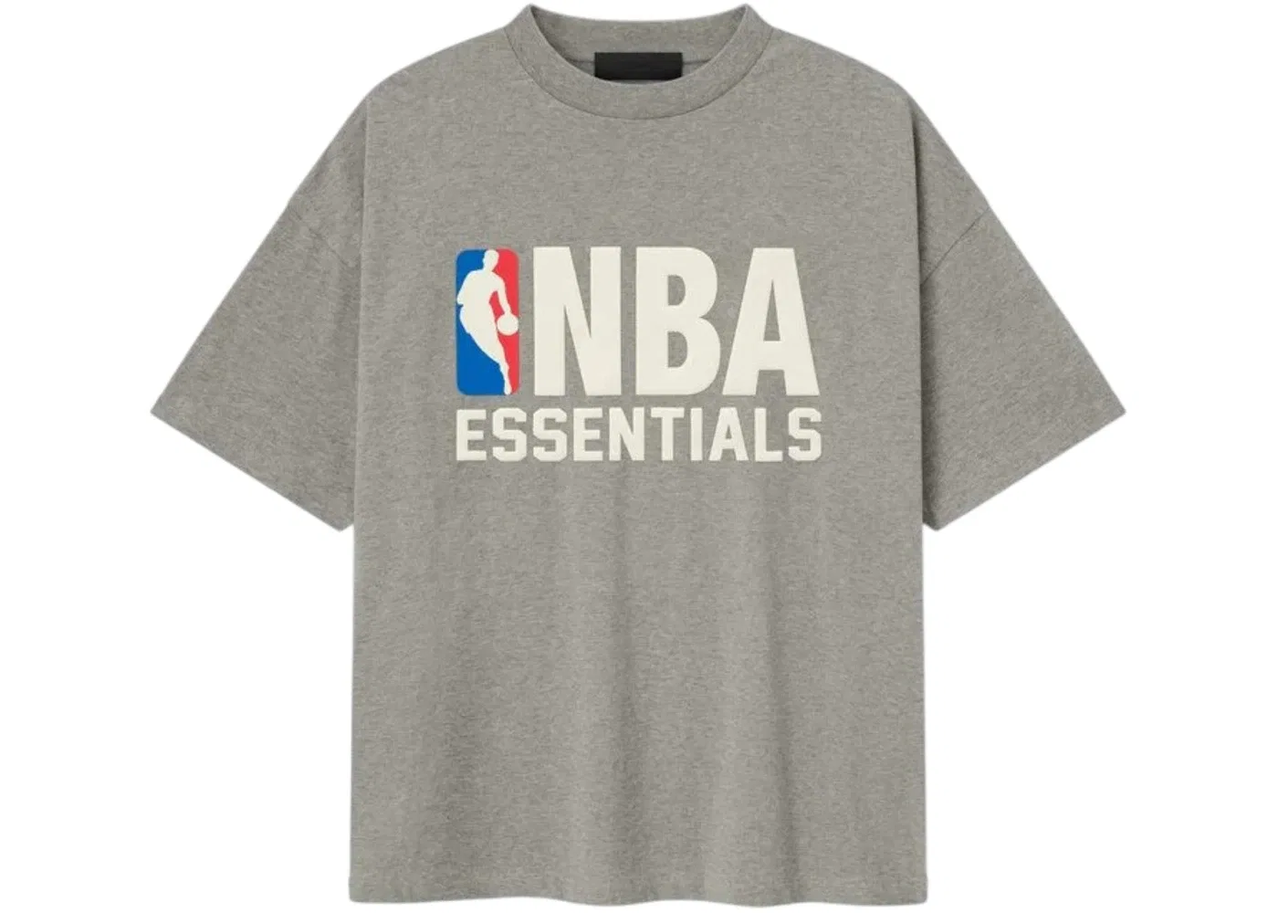 Мужская футболка с логотипом Fear of God Essentials NBA 90's Tee, Concrete Heather