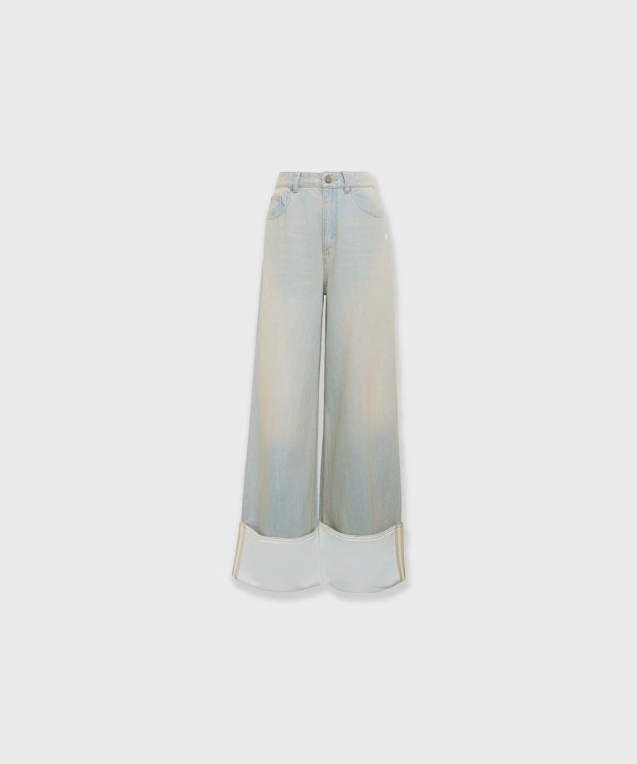 Мужские джинсы широкого кроя Vintage Wide-Leg Jeans Adidas, Light Blue