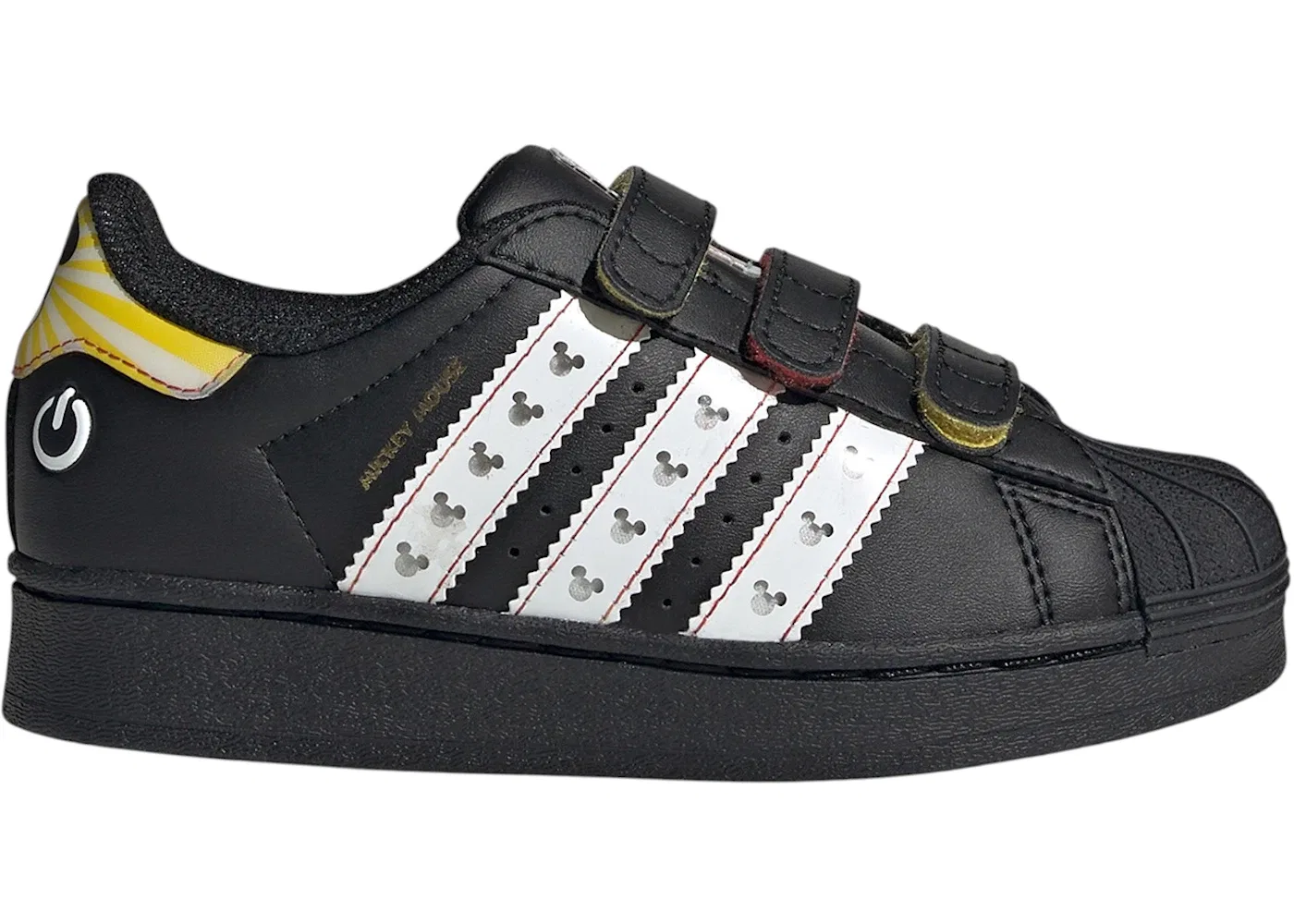 Детские кроссовки Lifestyle с LED-подсветкой Adidas Superstar LED Lights Comfort Closure Disney Mickey Mouse (PS), Core Black/Cloud White/Orbit Grey