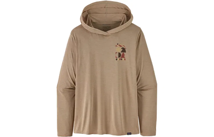 Мужская футболка с капюшоном Patagonia Capilene, Tan/SPTX