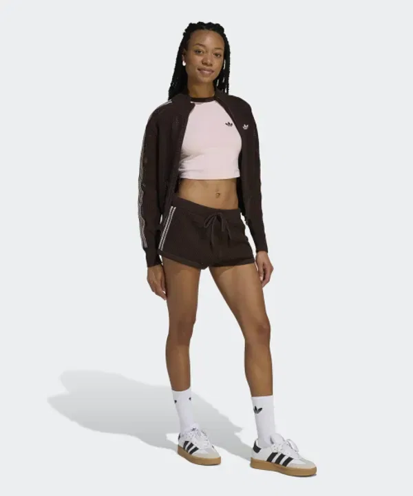 Вязаная кофта Firebird Track Top, Adidas, Аура кофе — фото 4