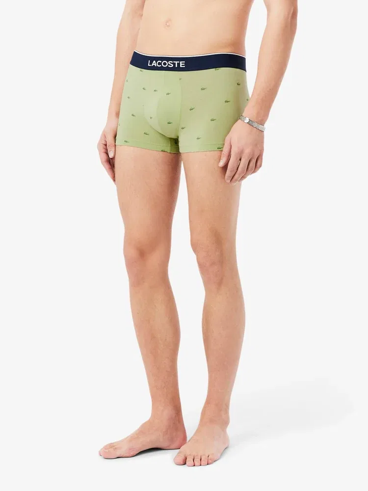 Боксеры LACOSTE Mini Croc, 3 шт., Blue — фото 2