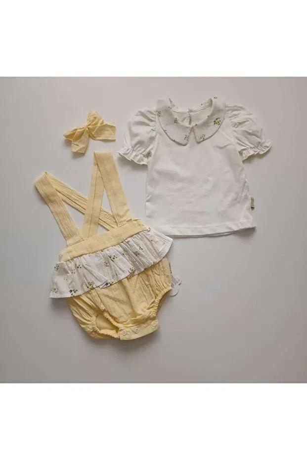 Детский комбинезон для девочек хлопковый Çilek Baby, Yellow