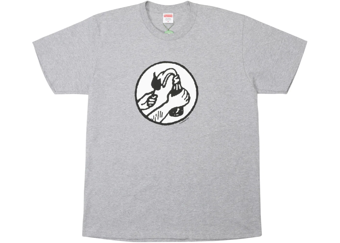 Детская футболка с принтом Supreme Tee, Heather Grey