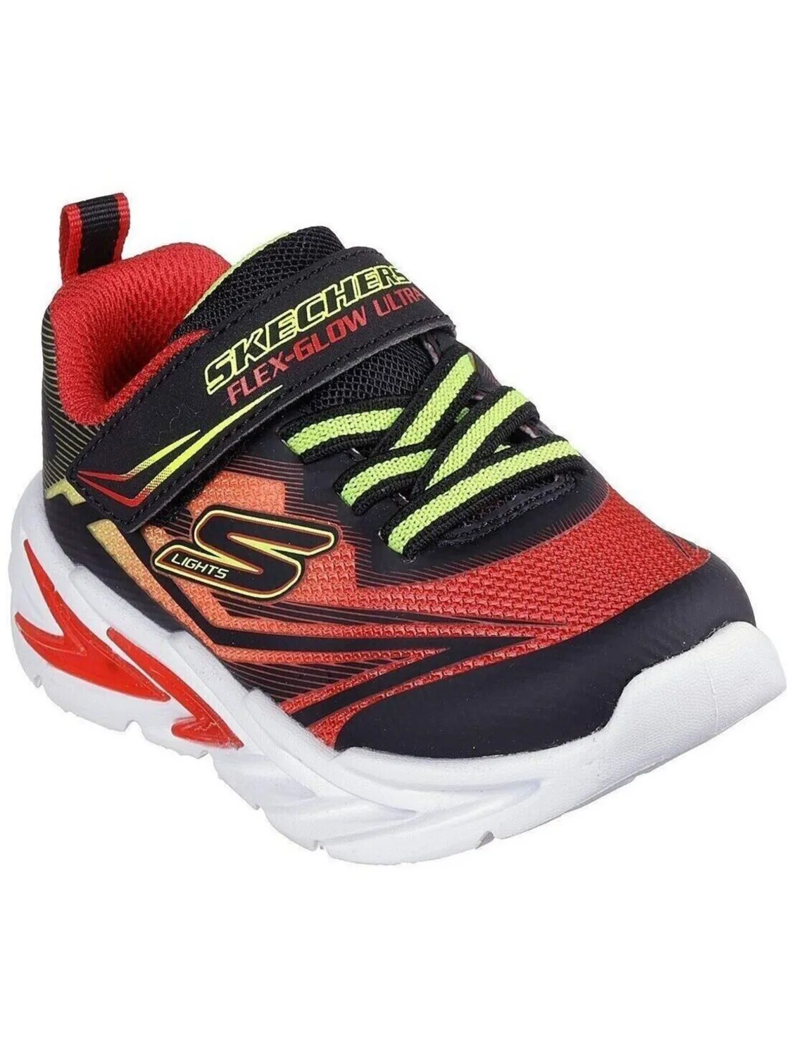Спортивные кроссовки Skechers S Lights-flex-glow красного цвета