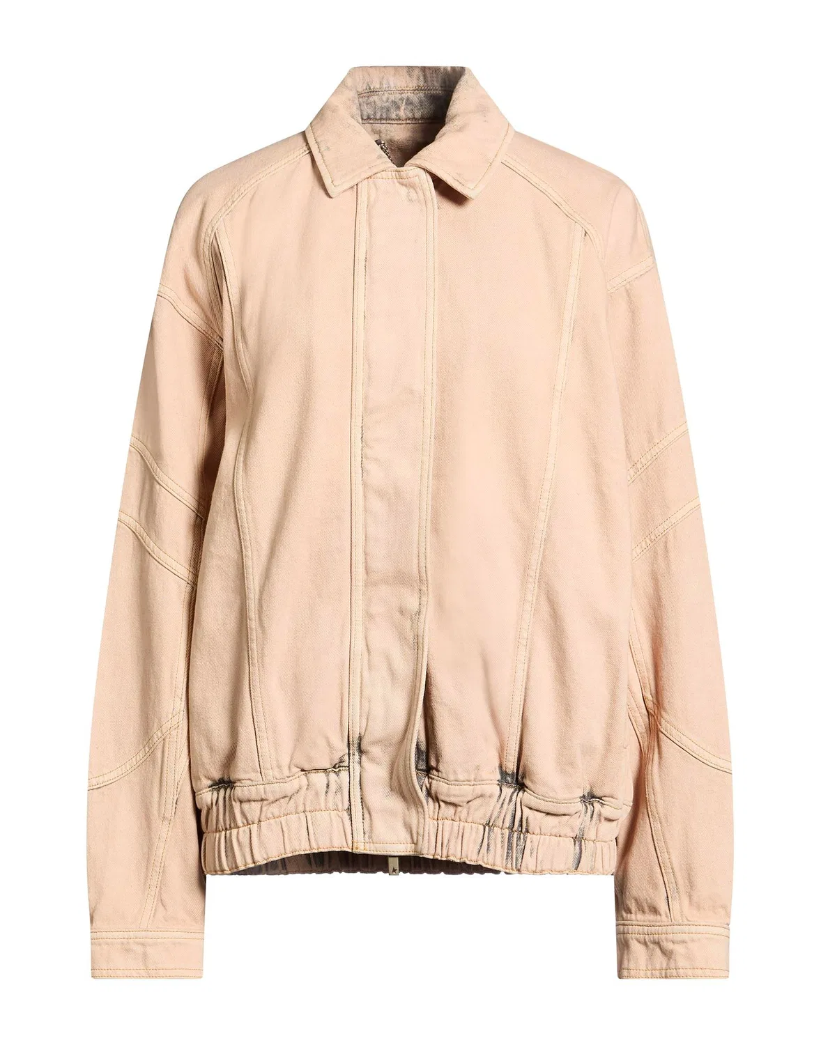 Женская джинсовая куртка однотонная Golden Goose, бежевый