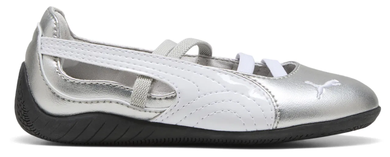 Кроссовки для девочек Speedcat Ballet PUMA, серый/белый