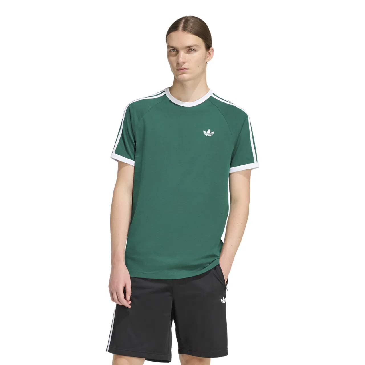 Футболка мужская 3-Stripes Adidas, цвет Collegiate Green