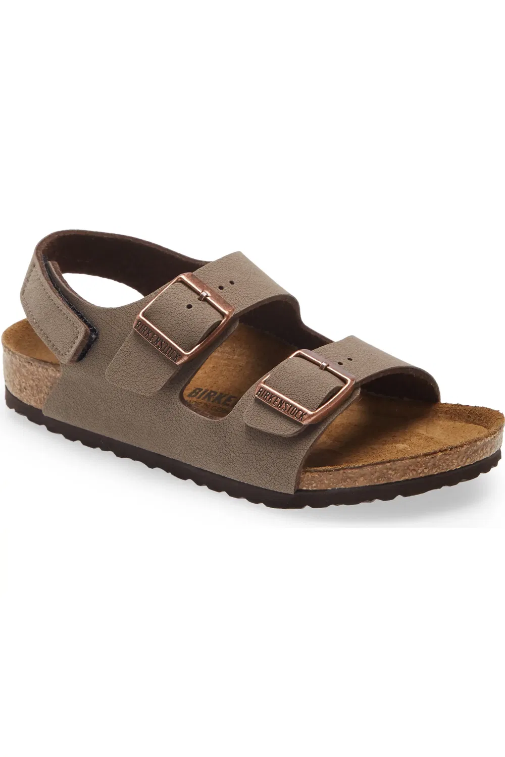 Сандалии детские с регулируемыми ремешками Milano HL Birkenstock, коричневый