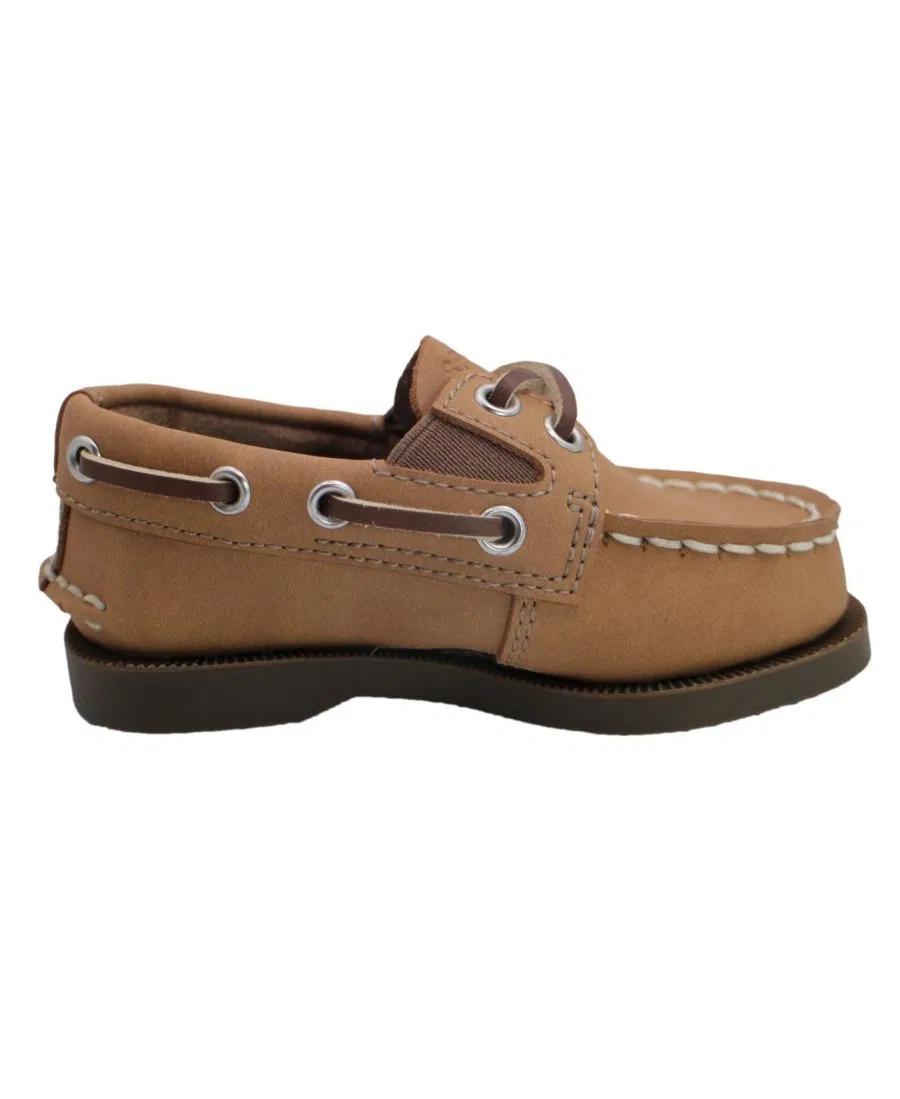 Туфли-лодочки Sperry Toddler Authentic Original Boat Shoes, Chestnut Leather — фото 2