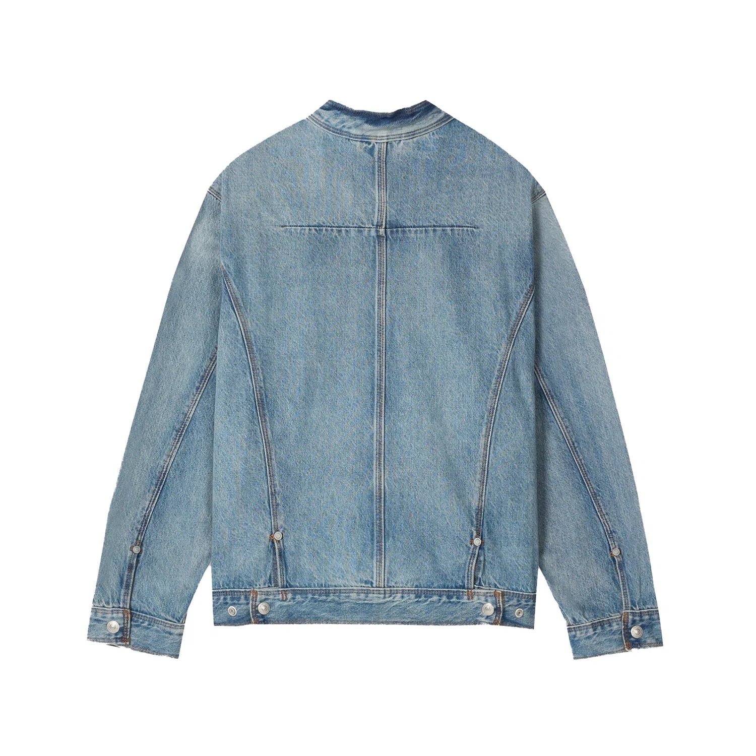 Мужская джинсовая куртка с воротником-стойкой Light Blue Levis, Light Blue — фото 3
