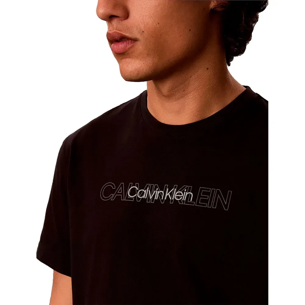 Мужская футболка с коротким рукавом Calvin klein, Black — фото 3