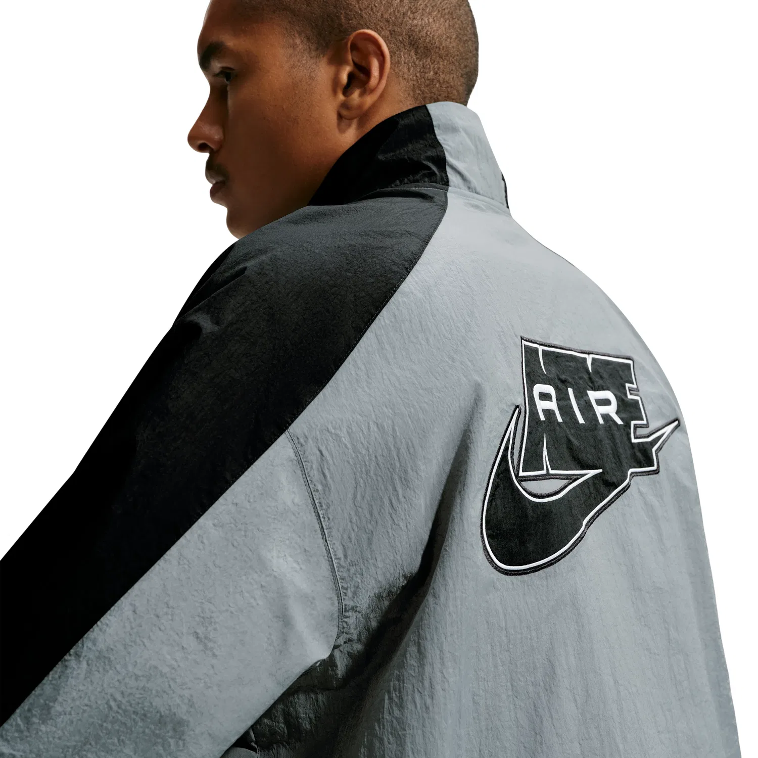 Мужская куртка Nike Air Woven Track Jacket, серый — фото 3