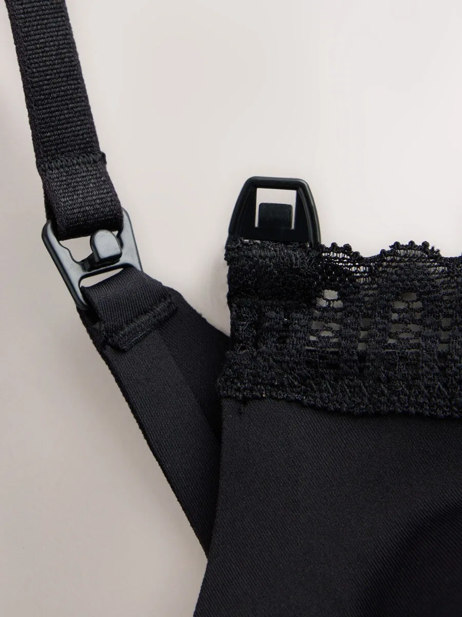 Бюстгальтер для кормления Next T-shirt Nursing Bra 'Motionflex' черного цвета — фото 3