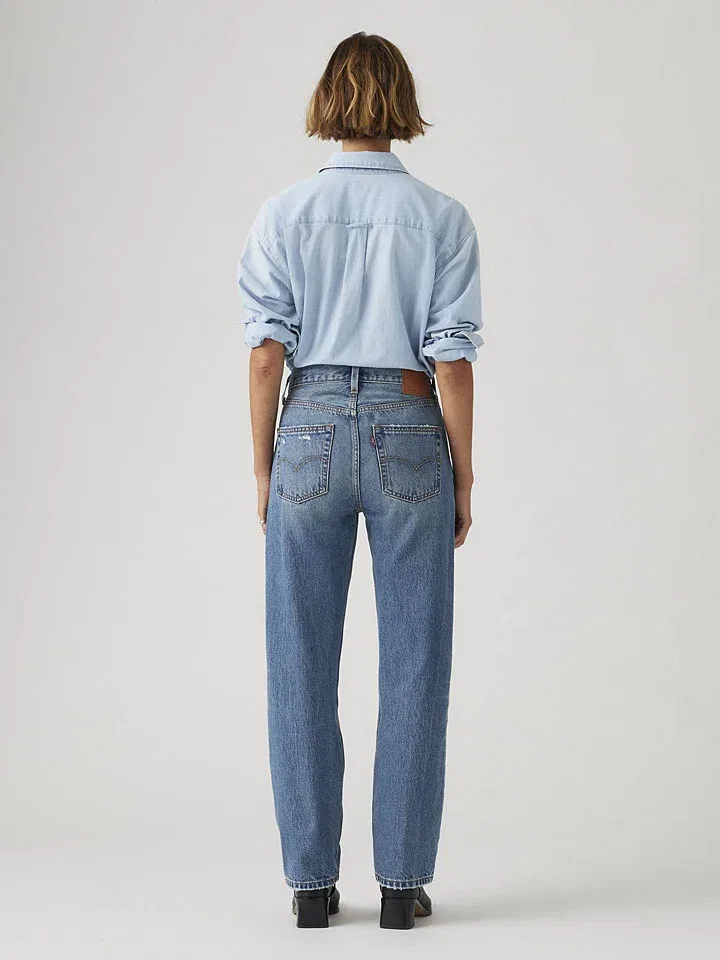 Женские джинсы свободного кроя 501 Levi's, Blue — фото 3