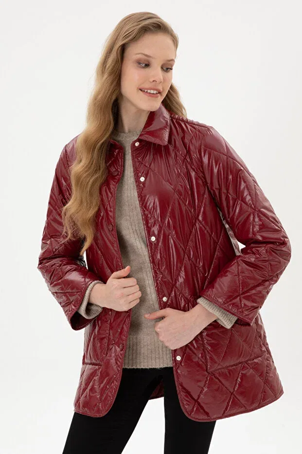 Женское пальто с длинным рукавом U.S. Polo Assn., Burgundy