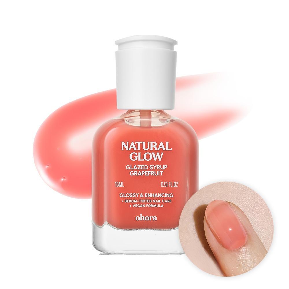 Укрепляющий гель-лак Ohora Natural Glow Glazed Line, Grapefruit, 15 мл