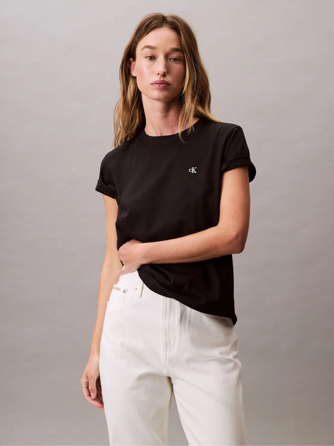 Футболка Calvin Klein Monogram Logo, черный