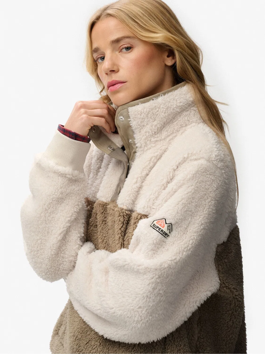 Свитшот Super Soft Mash Up Superdry, коричневый — фото 4
