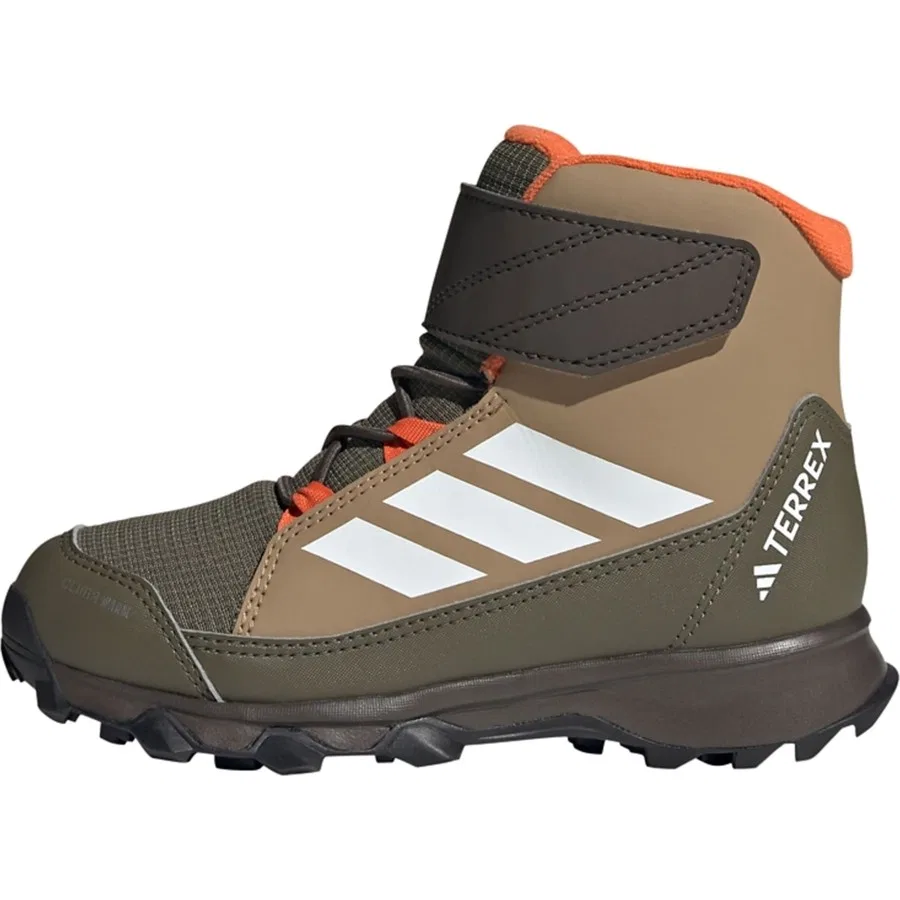 Зимние ботинки с теплой подкладкой Terrex Snow CF CLIMAWARM adidas, Коричнево-белый — фото 2