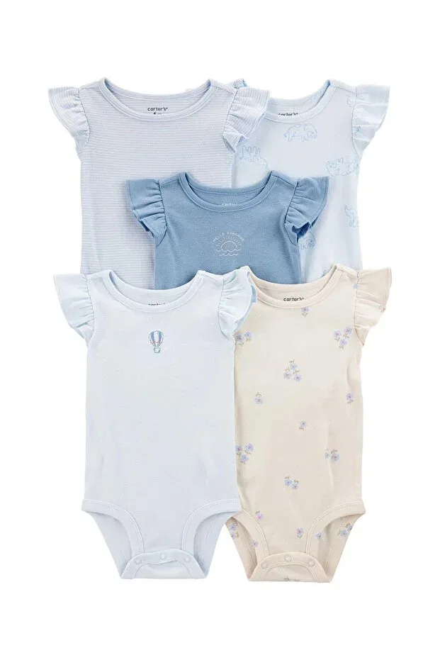 Детское боди с коротким рукавом 5 шт Carter'S, Multicolor