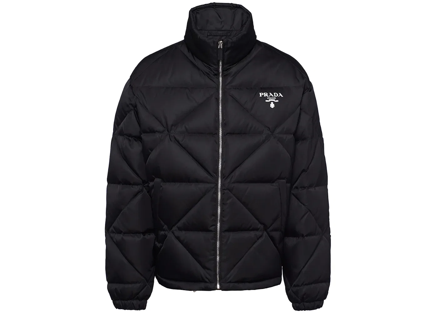 Мужская куртка пуховая из Re-Nylon Prada, Black