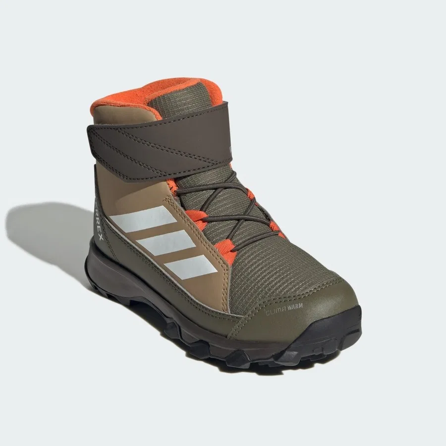 Зимние ботинки с теплой подкладкой Terrex Snow CF CLIMAWARM adidas, Коричнево-белый — фото 3