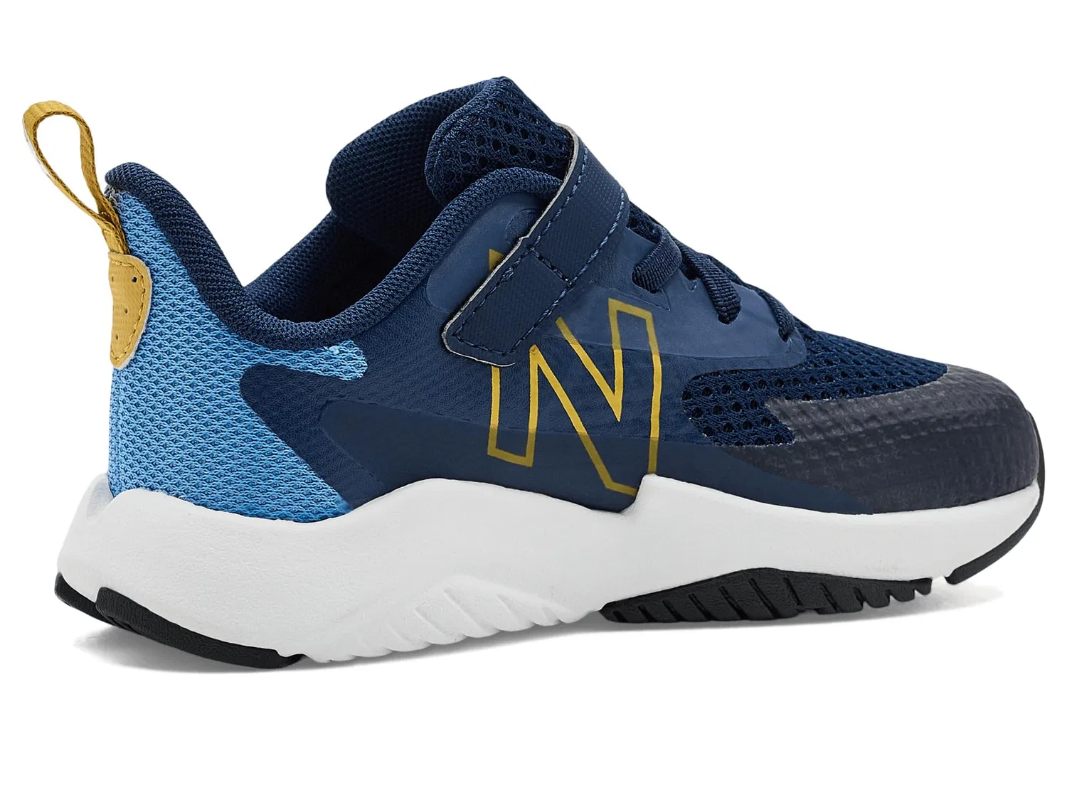 Кроссовки Rave Run Hook-And-Loop (для младенцев и малышей) New Balance Kids, Analog Blue/NB Navy — фото 4