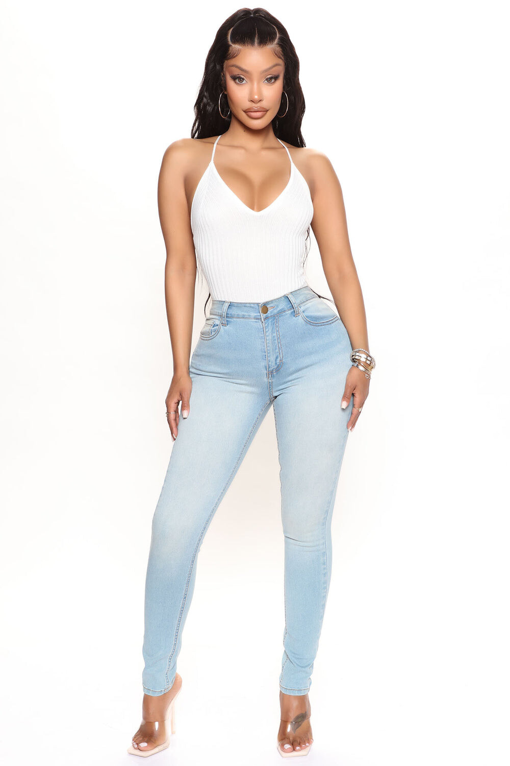 

Джинсы скинни Fashion Nova NJ1P63WS, синий