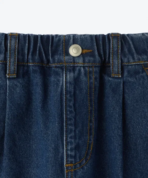Шорты джинсовые свободные, Musinsa Standard Kids, medium indigo — фото 4