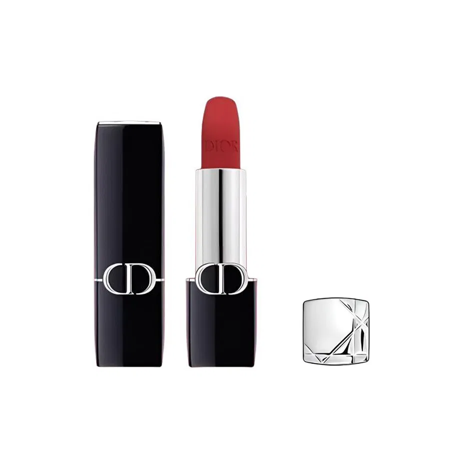 Женская помада матовая DIOR, #756 Organza, Misty Total Crimson
