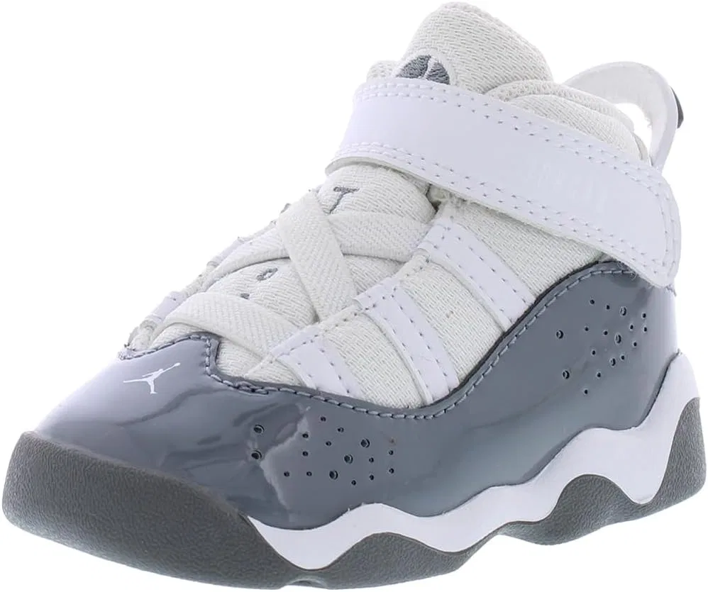 Детские кроссовки для мальчиков Jordan 6 Rings Nike, White/Cool Grey/White