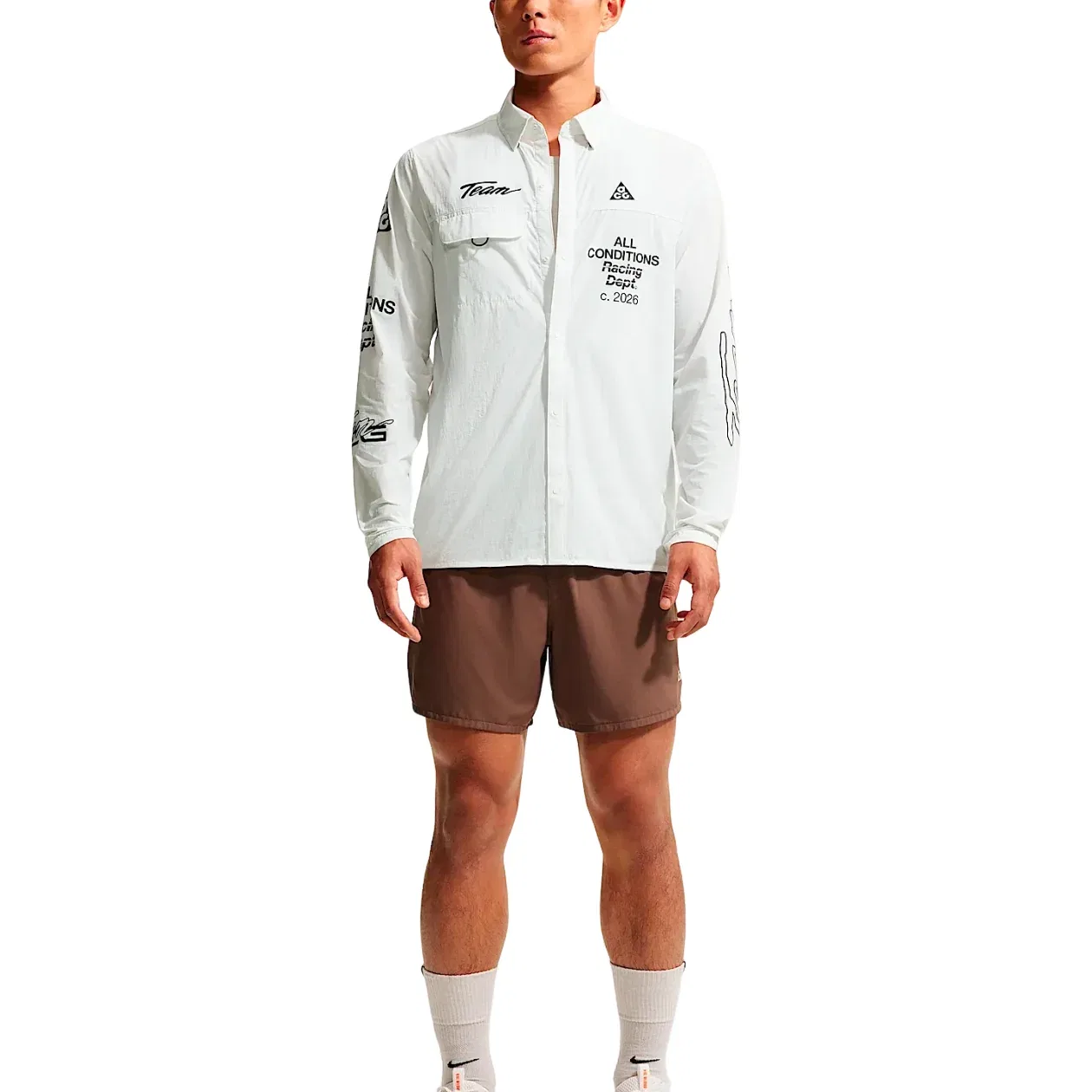 Мужская рубашка ACG Aireez UV-Resistant Top Asia Sizing 'Summit White' Nike, Summit White — фото 3