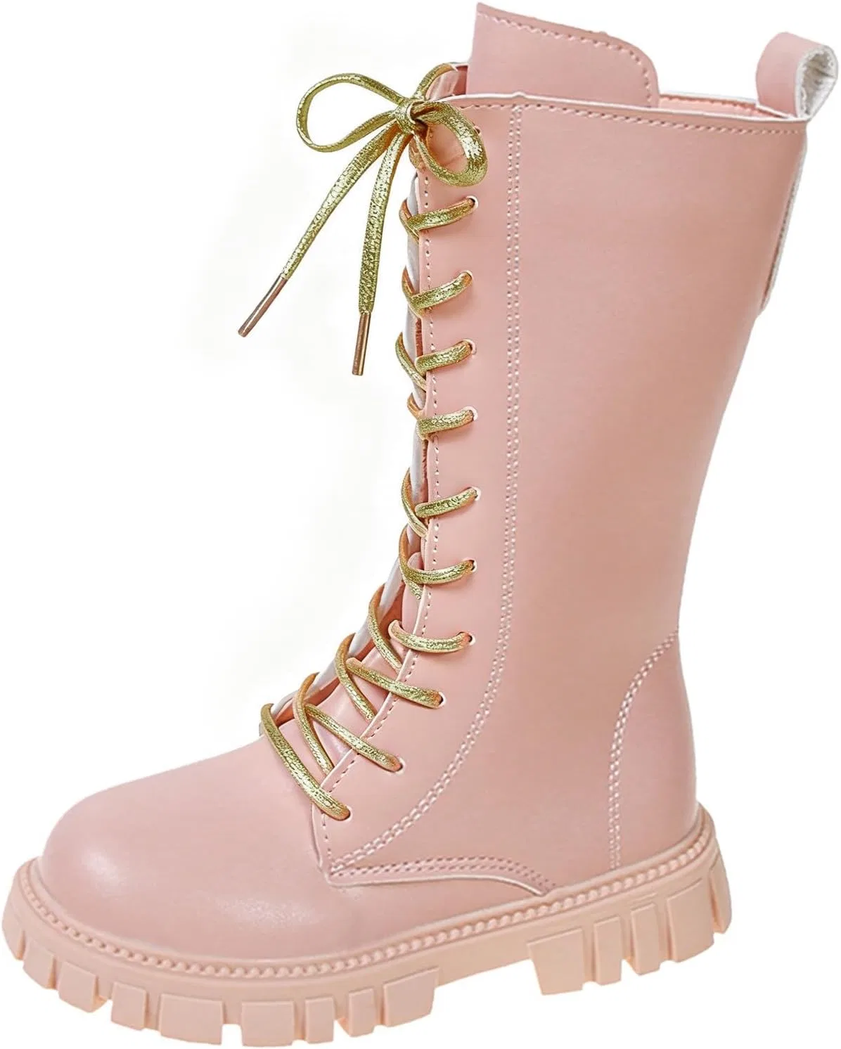 Детские сапоги для девочек с боковой молнией HBDHEJL, Pink